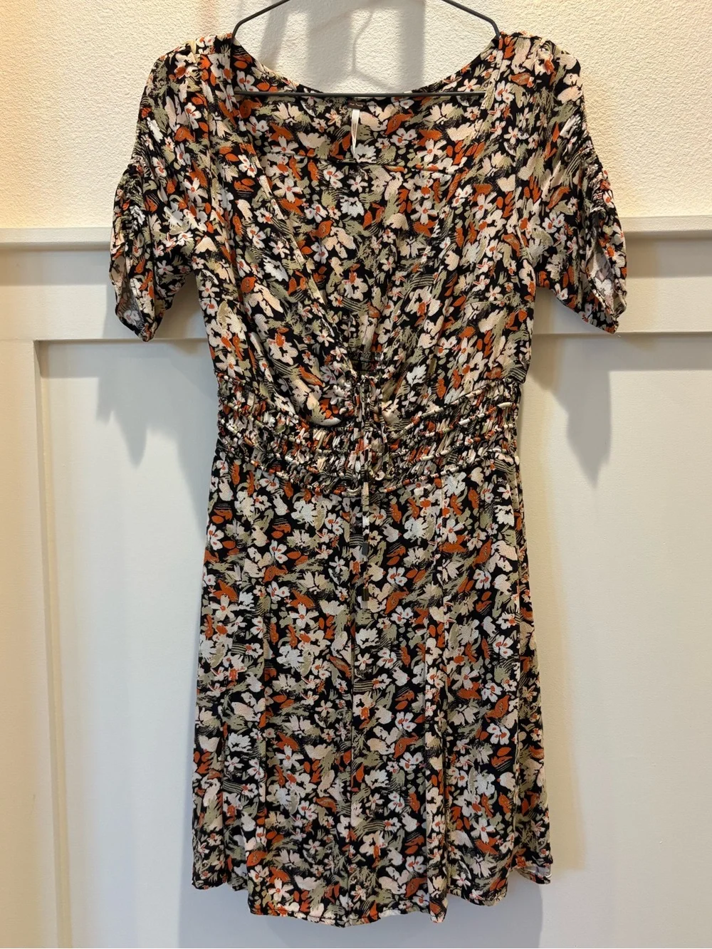 Free People "Forget Me Not" Floral Smocked Summer Boho Mini Dress - Picture 2 of 7